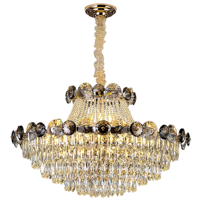 DecorBites™ Crystal Chandelier: Modern Nordic Luxury for Living Room, Dining Room, Bedroom