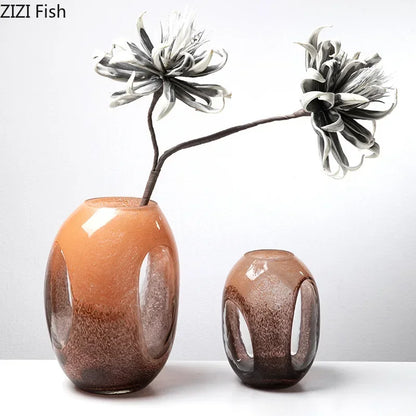 Decorbites™ Zweifarbiges Glasvasen für Hydroponik & Blumenarrangements