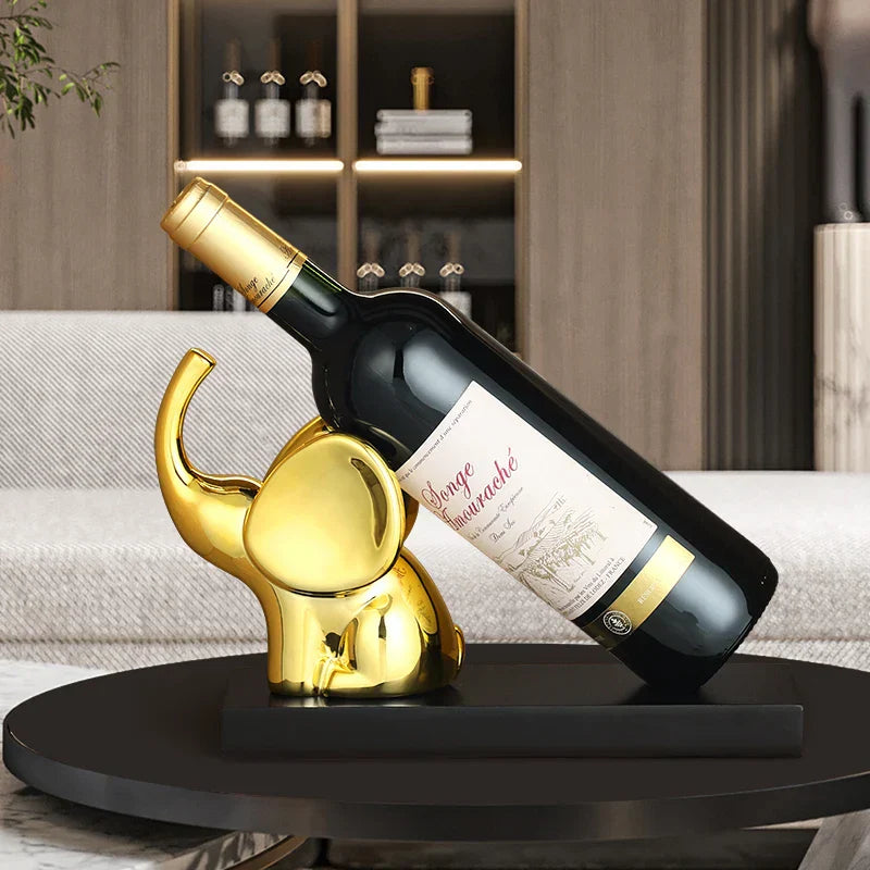 Decorbites™ Elefanten-Weinregal-Tischdekoration Heimdekoration Skulptur Handwerks-Kunst