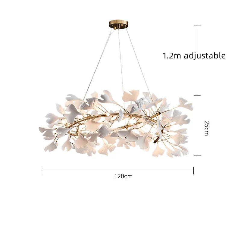 Gold Porcelain Pendant Light
