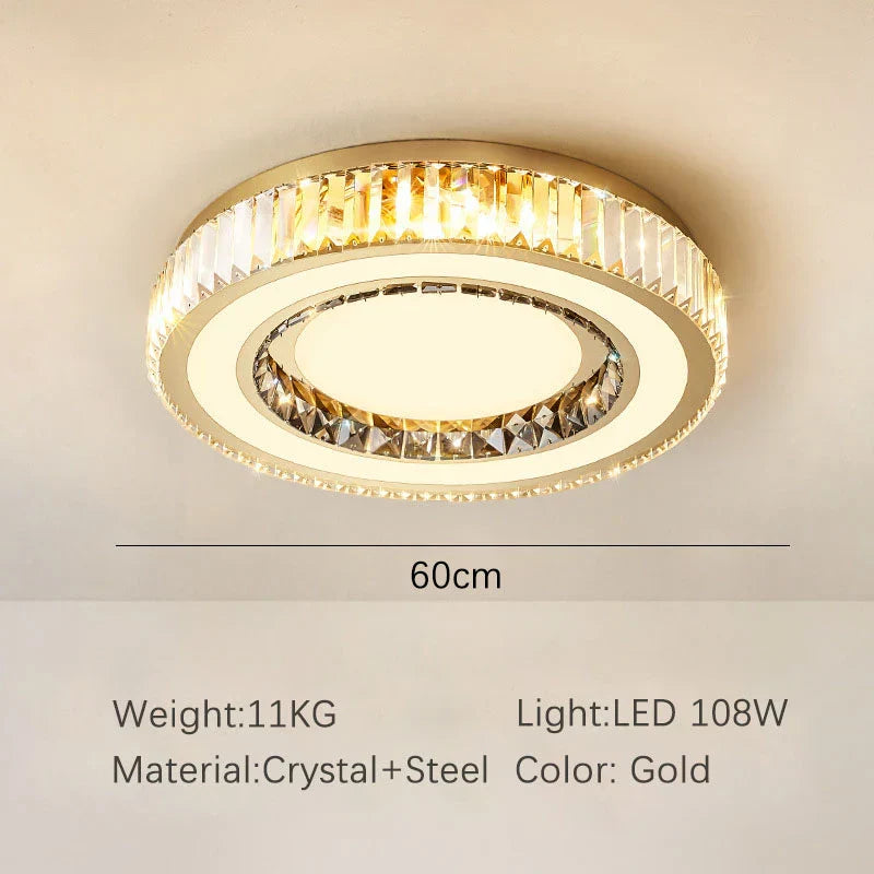 Gold Double Layer Chandelier