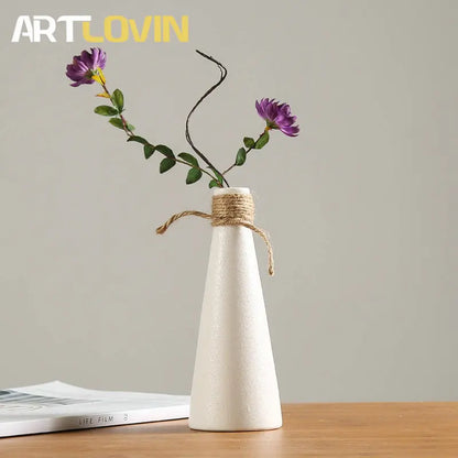Decorbites™ Japanische Stil Keramikvasen für moderne Heimdekoration und künstliche Blumen