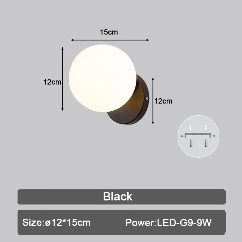 Decorbites™ LED Wandarmatur mit G9-Birnen für Innenbeleuchtung in Schwarz-Gold