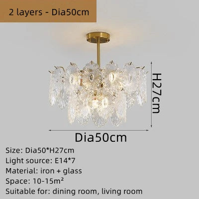 Decorbites™ Elegante Glas-Lüster mit LED-Lichtern für die Raumdekoration
