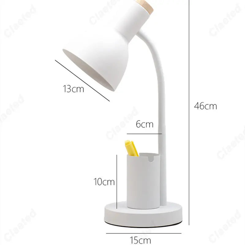 Decorbites™ Niedliches nordisches Schreibtischleuchte mit Stifthalter für Home-Office und Schlafzimmer