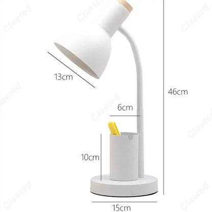 Decorbites™ Niedliches nordisches Schreibtischleuchte mit Stifthalter für Home-Office und Schlafzimmer