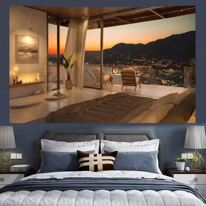 DecorBites™ Cozy Retro Cottage Wall Tapestry for Bedroom Decor Room Dorm Hanging Cloth