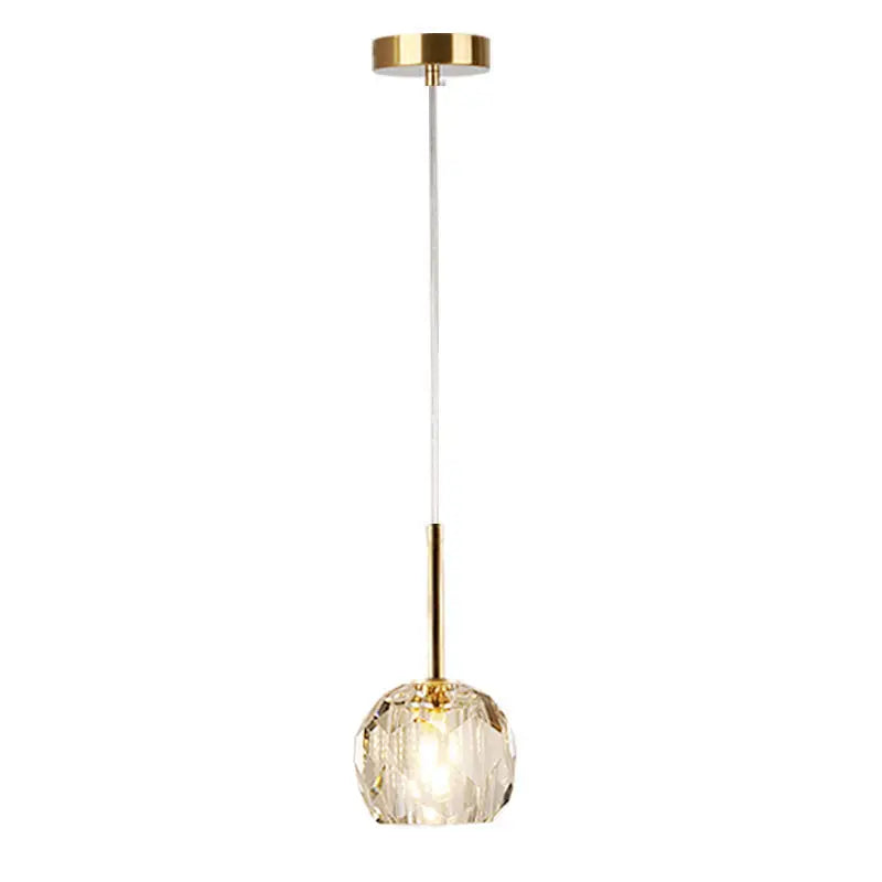 Nordic Modern Crystal Accent Pendant Light