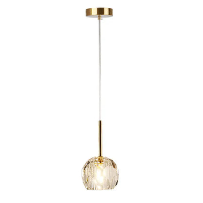 Nordic Modern Crystal Accent Pendant Light