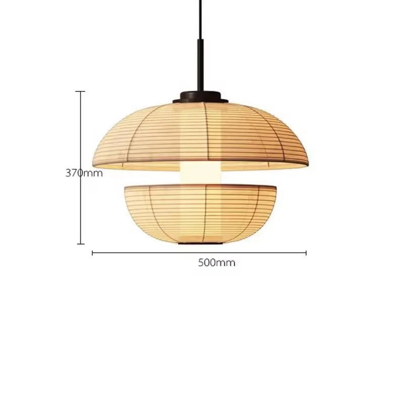 Decorbites™ Japanisches Wabi-Sabi-Stoff-Pendant-Licht: Traditionelle und kreative Beleuchtung für das Esszimmer