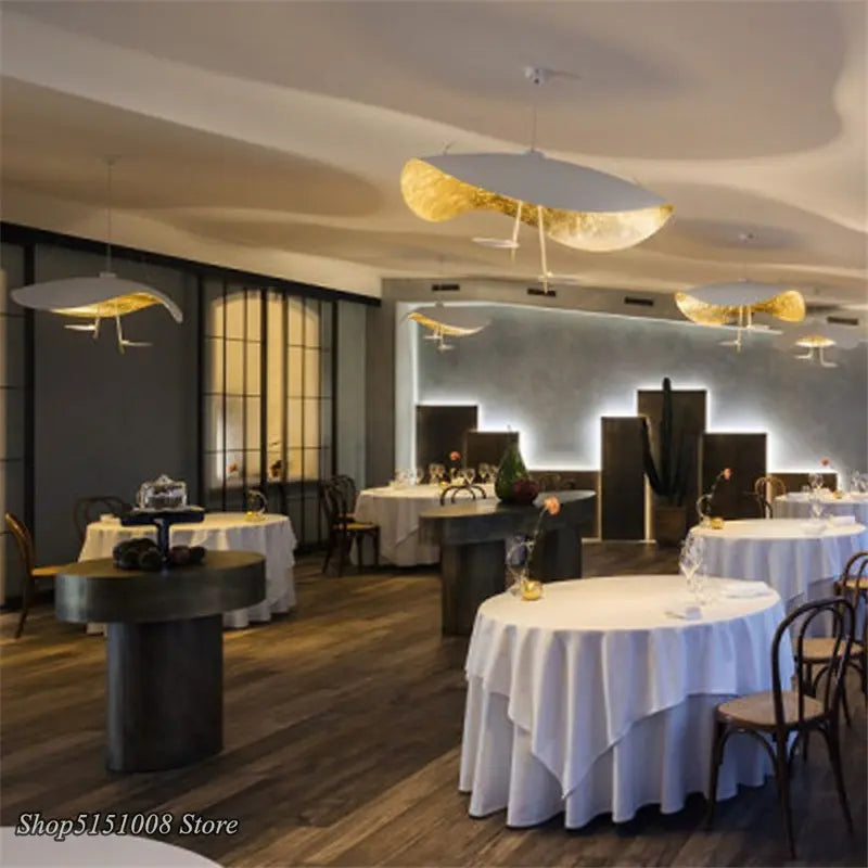 Decorbites™ Gold-Textur LED-Hängeleuchten: Moderne Hängelampen für Wohnzimmer und Schlafzimmer