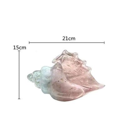 Decorbites™ Glas-Muschelstatue Bunte Moderne Design-Skulptur Dekorationsornamente