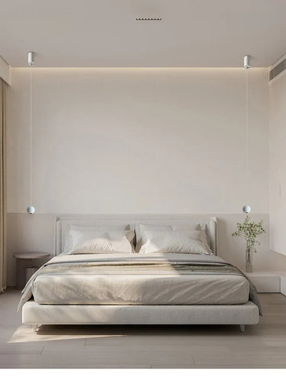 DecorBites™ LED Ball Pendant Light: Minimalist Bedroom Chandelier & Table Lamp