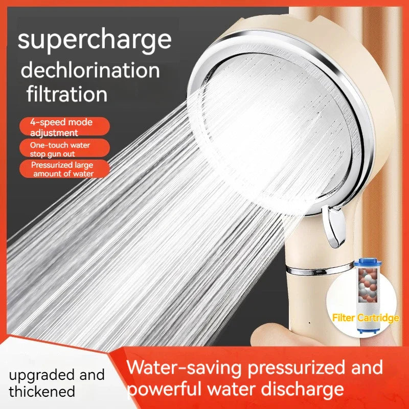 Decorbites™ Hochdruckfilterbare Handbrause für Wassersparend und Negativ-Ionen-Regen