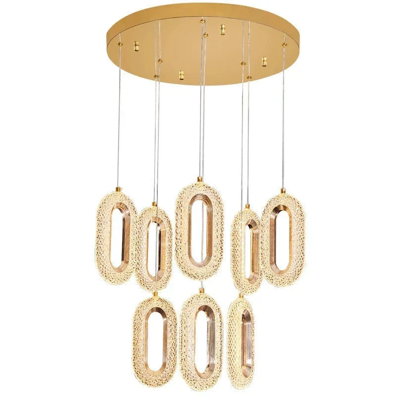Decorbites™ Gold-Lustre Ovales Acryl-Lüster für Ess- und Wohnräume