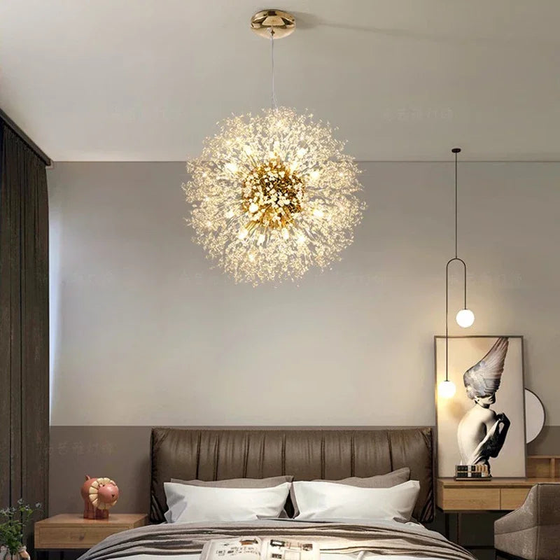 Decorbites™ Löwenzahn-Leuchter: Nordisches Dekor für Wohnzimmer, Schlafzimmer, Esszimmer & Laden-Hängeleuchte