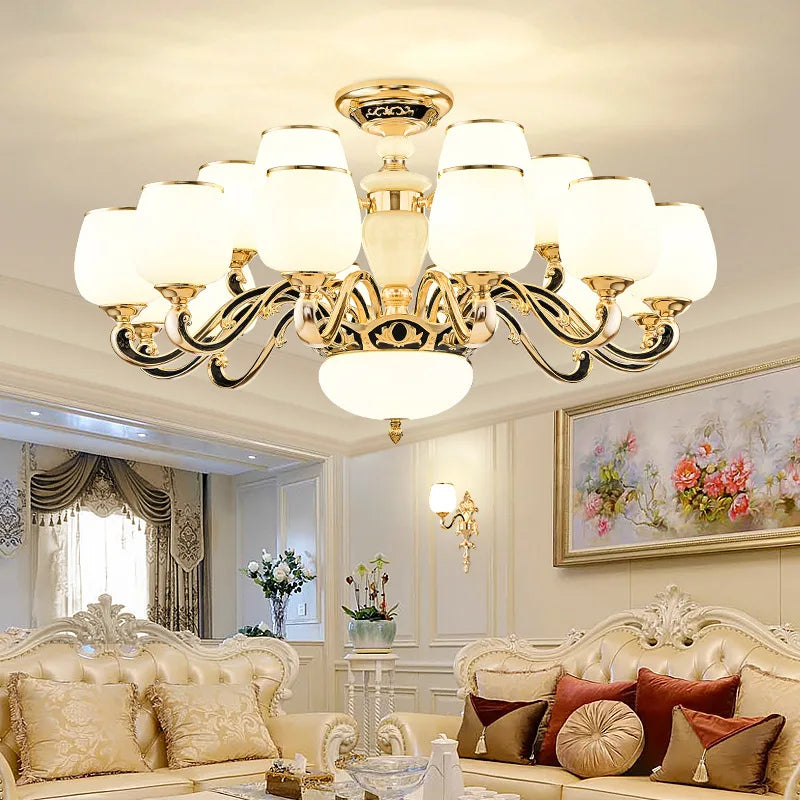 Decorbites™ Jade-Hängeleuchte: Europäischer Luxus für Wohnzimmer, Villa, Esszimmer, Schlafzimmer