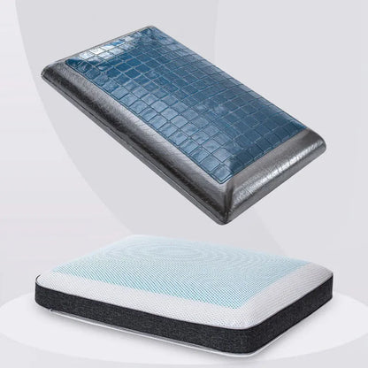 DecorBites™ Bamboo Charcoal Memory Foam Cooling Pillow with Pillowcase