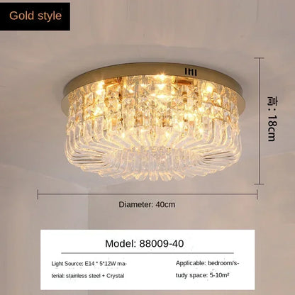 Decorbites™ Gold Kristall-Deckenleuchter - Moderne LED-Pendantbeleuchtung für Wohn- und Esszimmer