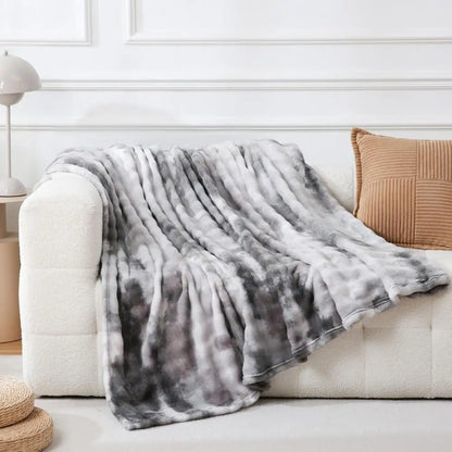 Decorbites™ Kuscheliges Kunstfell-Plüschdecke – Weich & Gemütlich Umkehrbarer Überwurf für Sofa & Bett