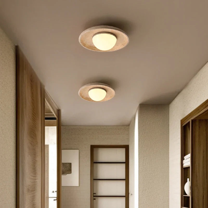 Decorbites™ LED-Deckenleuchte Gelber Travertin - Nordische Acryl-Lampe für das Wohnzimmer