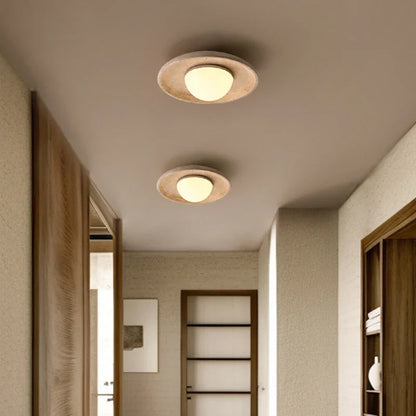 Decorbites™ LED-Deckenleuchte Gelber Travertin - Nordische Acryl-Lampe für das Wohnzimmer