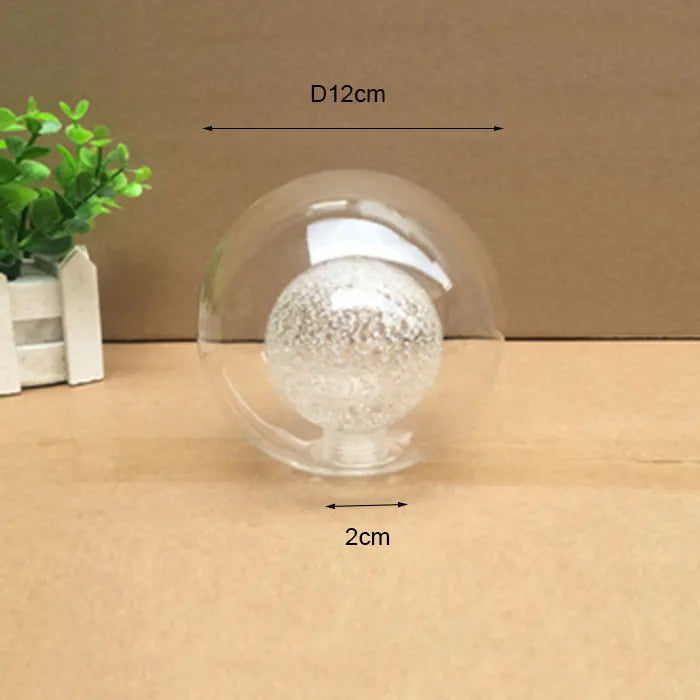 Decorbites™ Glas-Schirmabdeckung Ersatz mit 2 cm Fittingsöffnung für Globusgrößen D8cm-D25cm