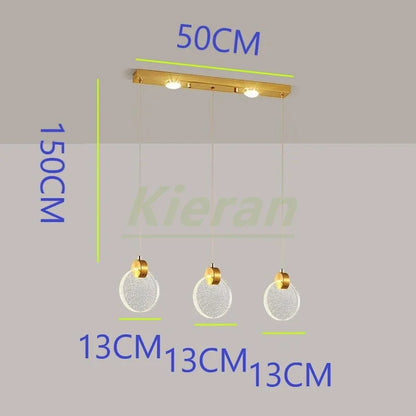 Decorbites™ Kristall-LED-Kronleuchter: Moderne 5-Kopf-Highlight für Schlafzimmer-, Bar- und Arbeitszimmerdekoration