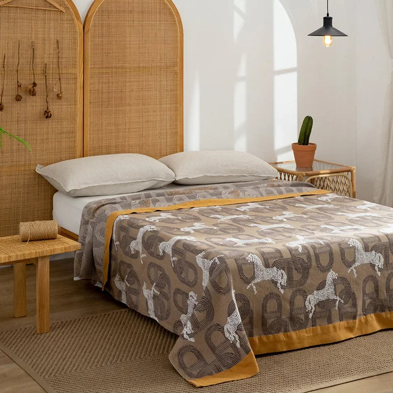 Decorbites™ Baumwolldecke - Retro chinesischer Stil Quilt & Sofabezug