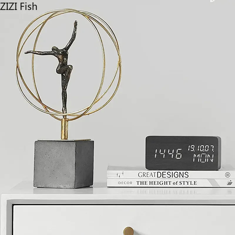 Decorbites™ Gymnastik-Figuren-Statue Harz-Skulptur Raumdekoration Abstrakte Athleten-Ästhetik