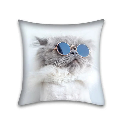 Decorbites™ Niedliches Katzen-Anime-Kissenbezug – 45x45 cm Cartoon-Hussenbezug für Zuhause und Büro