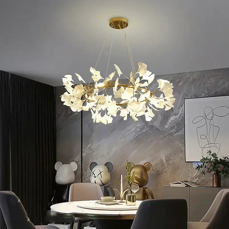 Decorbites™ Ginkgo-Blatt-LED-Deckenleuchter - Modernes nordisches Design für die Hausdekoration
