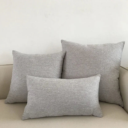 Decorbites™ Elfenbein-Sofakissenbezug 30x50cm 40x40cm 45x45cm 50x50cm 60x60cm Uni-Farbe