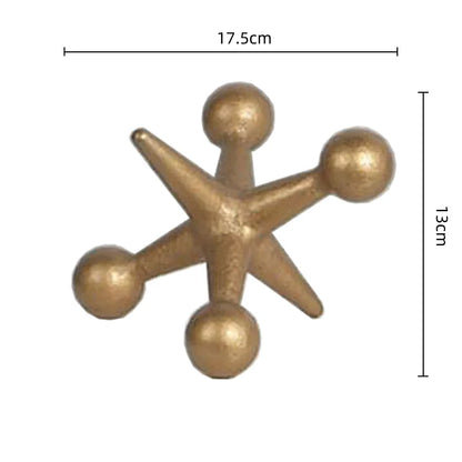 Decorbites™ Goldene Geometrische Harz-Handwerksprodukte Molekulares Modell Abstrakte Heimdekoration