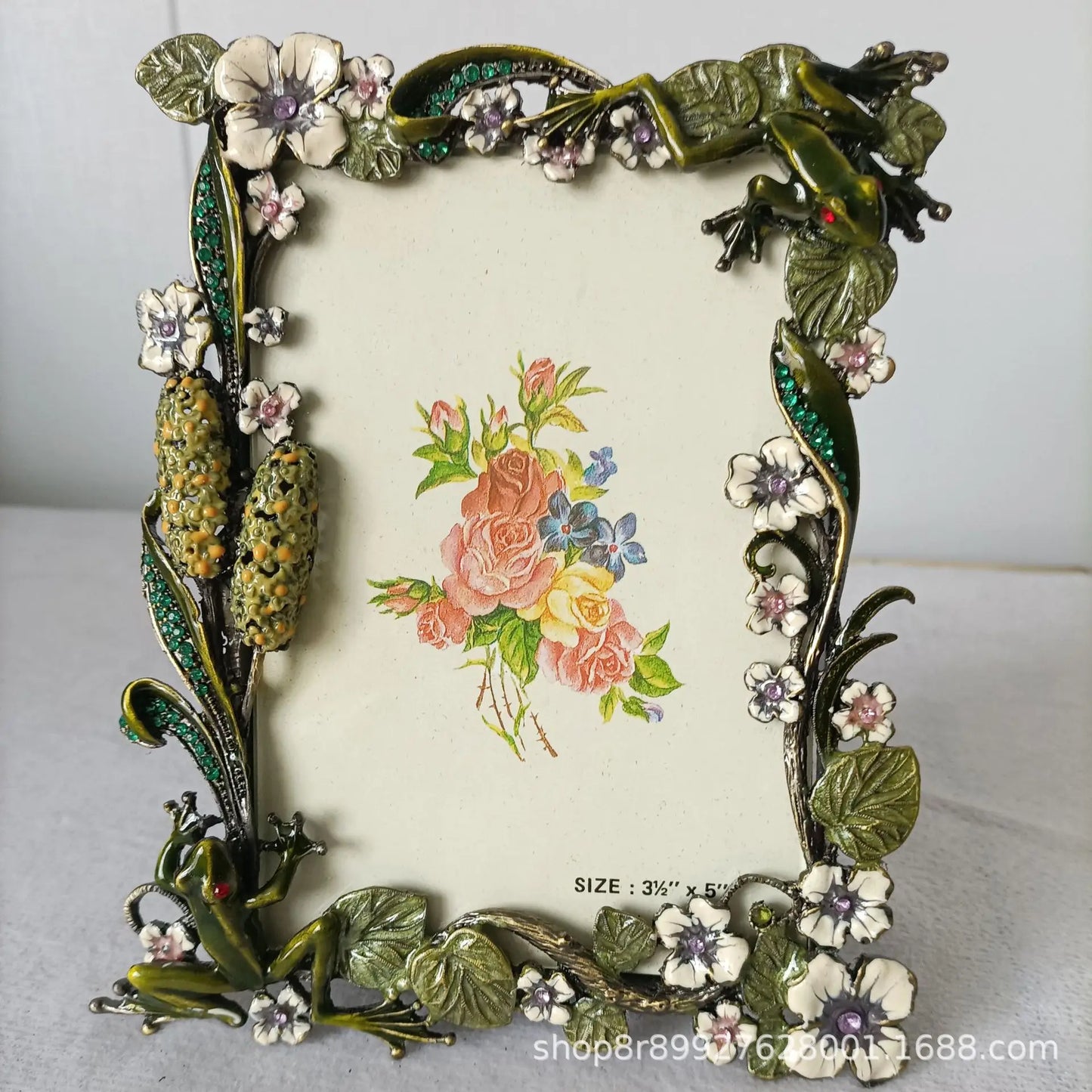 Decorbites™ Frosch Metall Foto Rahmen Tischdekoration