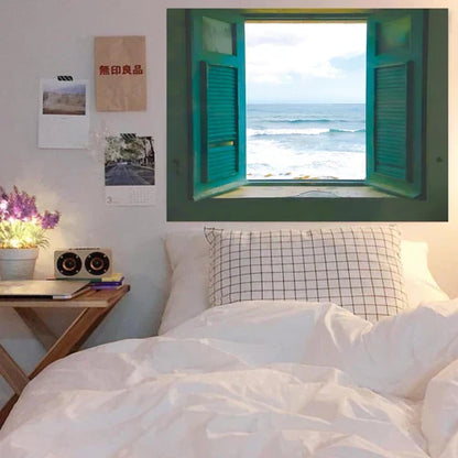 Decorbites™ Träumerische Fensterlandschaft Wandbehang für Raumdekoration