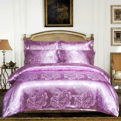 Decorbites™ Jacquard-Luxus-Bettwäsche-Set - King-Size-Daunenbettdecke & Bettdecken - Hochwertige Heimtextilien