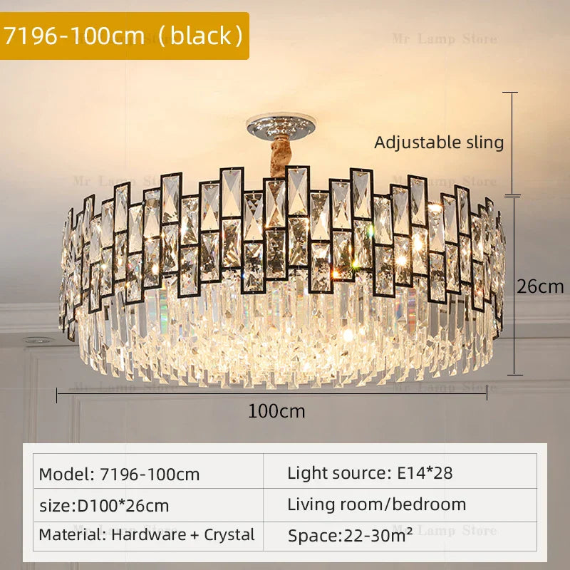 Decorbites™ Kristallleuchter: Postmoderne Lichtluxus für Wohnzimmer, Schlafzimmer, Küche.