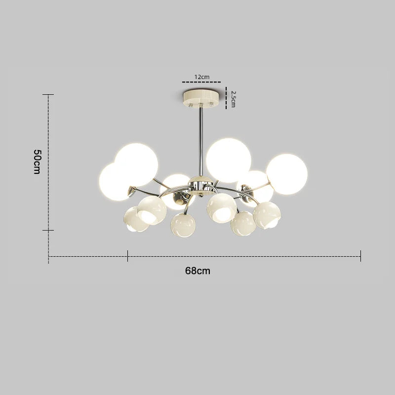 Decorbites™ Französische Creme Wohnzimmer-Hängeleuchte Magische Bohne Restaurant Bauhaus Mittelalterliches Schlafzimmer