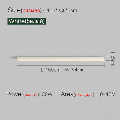 Decorbites™ Lineare LED-Deckenleuchte für Wohnzimmer, Schlafzimmer, Flur, Balkon, Esszimmer – Minimalistisches Leuchten