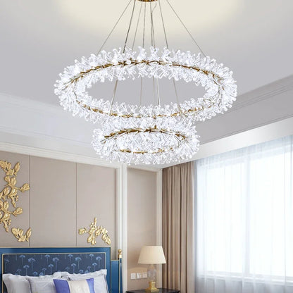 Decorbites™ Kristall-LED-Kronleuchter für die Wohnraumausstattung – Moderne Hängeleuchte