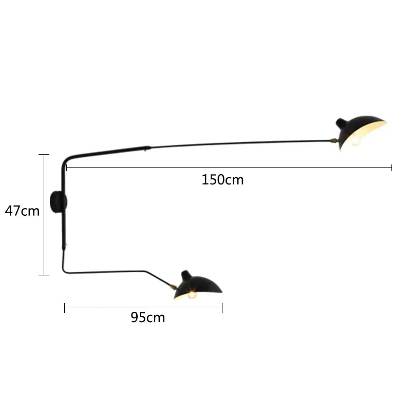Decorbites™ Industrielle Nordische Wandlampe für Schlafzimmer, Wohnzimmer LED-Leuchte