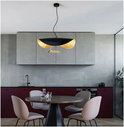 DecorBites™ LED Flying Saucer Chandelier - Modern Ceiling Light for Living Room & Bar