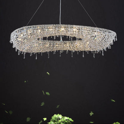 DecorBites™ Bird Nest Crystal Pendant Chandelier | Modern Hall Hotel Living Dining Room Luster