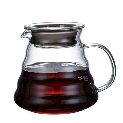 Decorbites™ Glas-Pour-Over-Kaffeemaschine Topf Barista-Brauer Filter-Dripper - 800 ml