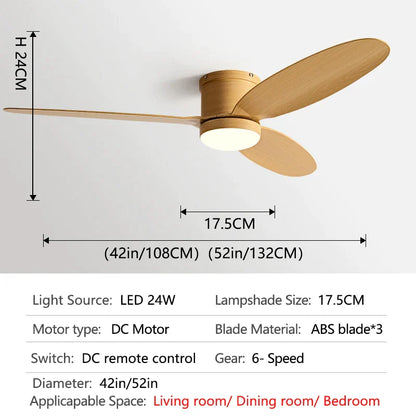 Decorbites™ Schwarze DC-Deckenventilatorleuchte mit Fernbedienung und LED-Kronleuchter