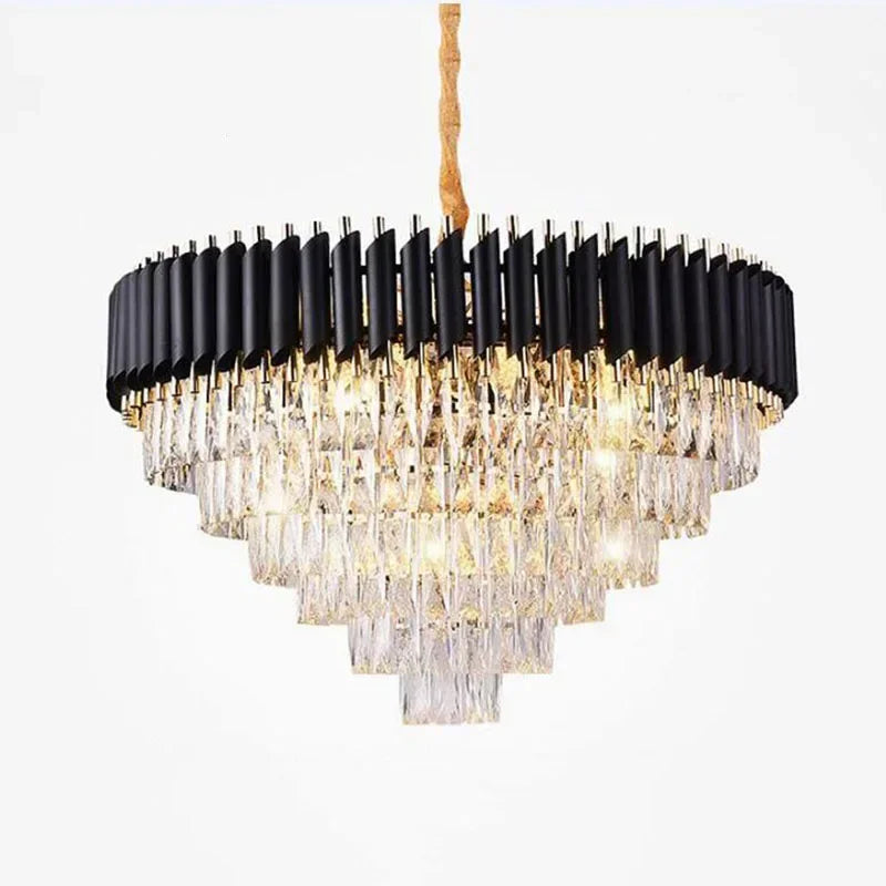 Decorbites™ Goldener Kristall-Leuchter LED-Deckenleuchte für Wohnzimmer & Lobby