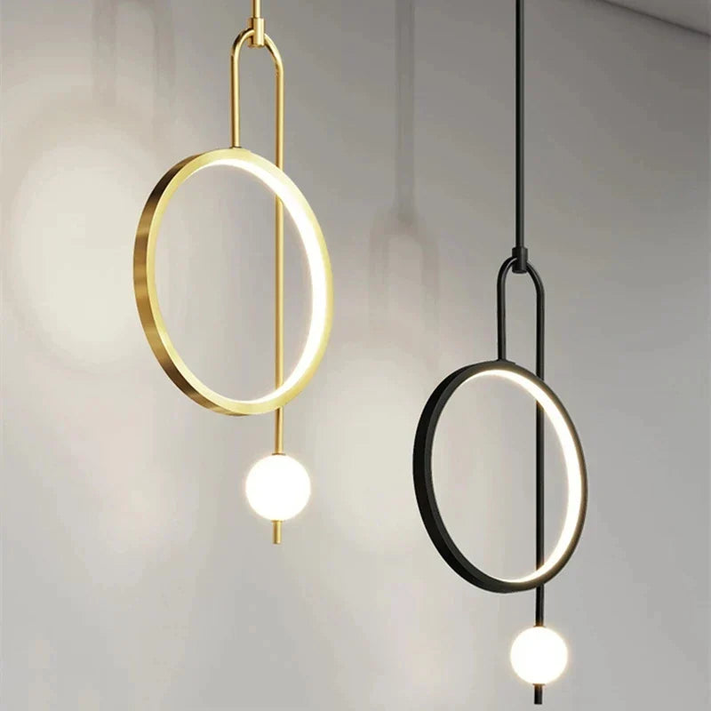 Gold Black Glass Chandelier With LED Illumination