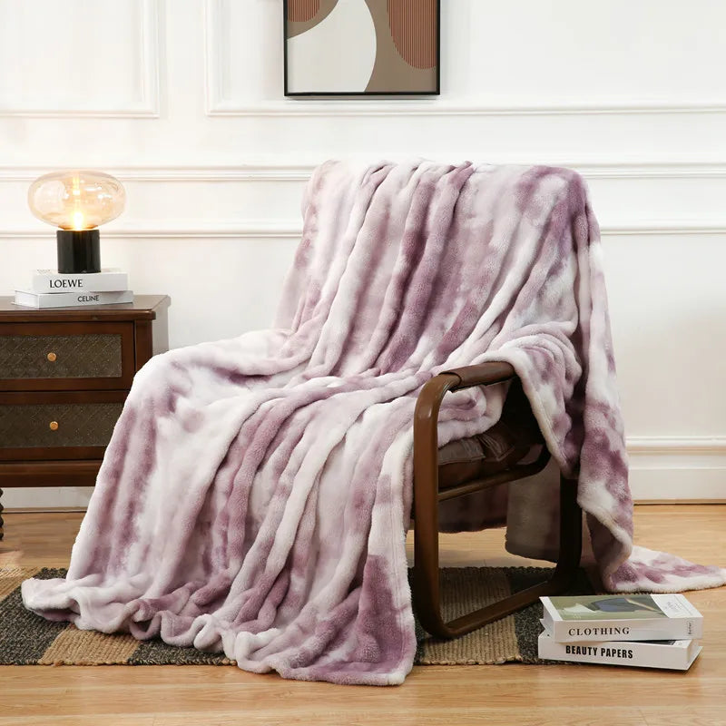 Decorbites™ Kuscheliges Kunstfell-Plüschdecke – Weich & Gemütlich Umkehrbarer Überwurf für Sofa & Bett