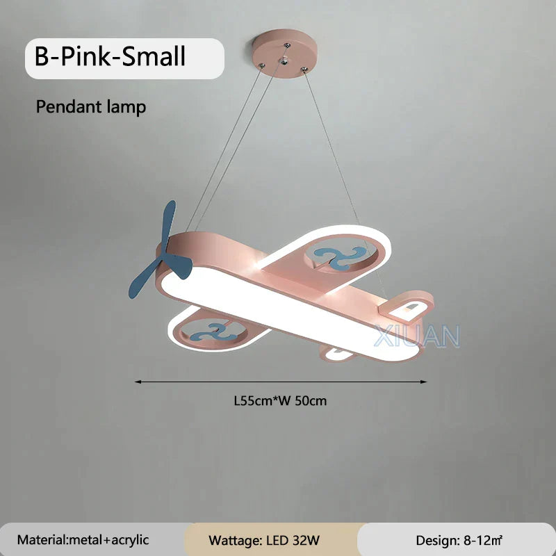 Decorbites™ Kinder-Flugzeug-Anhängerleuchten Holz Metall Wandlampen Kinderzimmer Schule LED